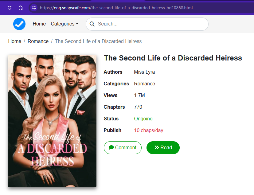 The second life of a discarded heiress novel read online