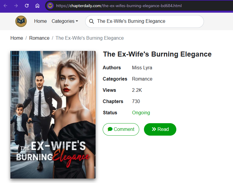 The Ex-Wife's Burning Elegance novel read online free