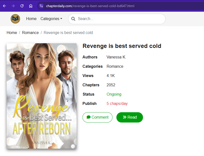 Revenge is Best Served After Reborn novel sophie and james