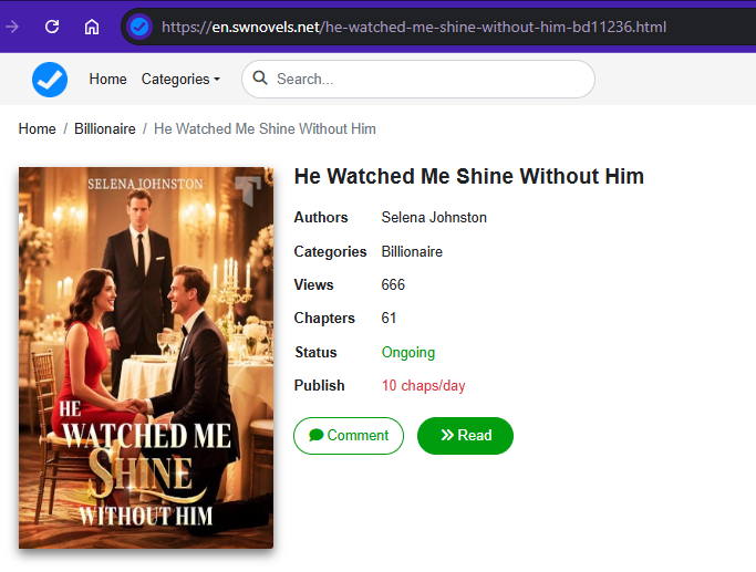 He Watched Me Shine Without Him novel read online Free PDF