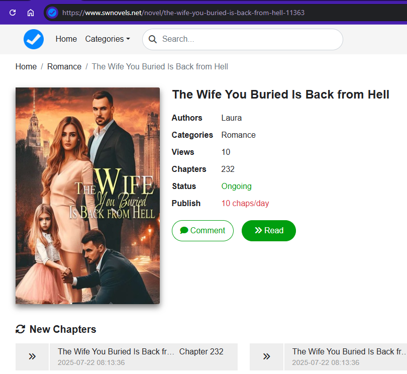 The Wife You Buried Is Back from Hell novel
