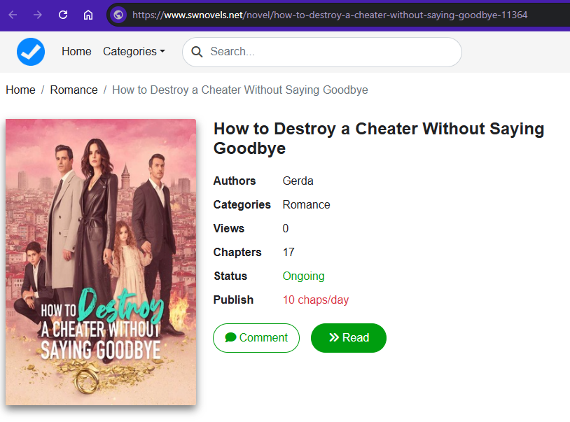 How to Destroy a Cheater Without Saying Goodbye novel